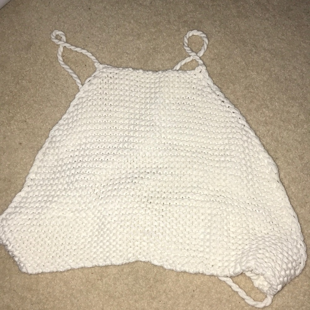 Brandy Melville crochet crop top
